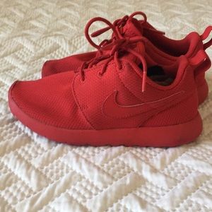 Nike red shoes